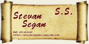 Stevan Šegan vizit kartica